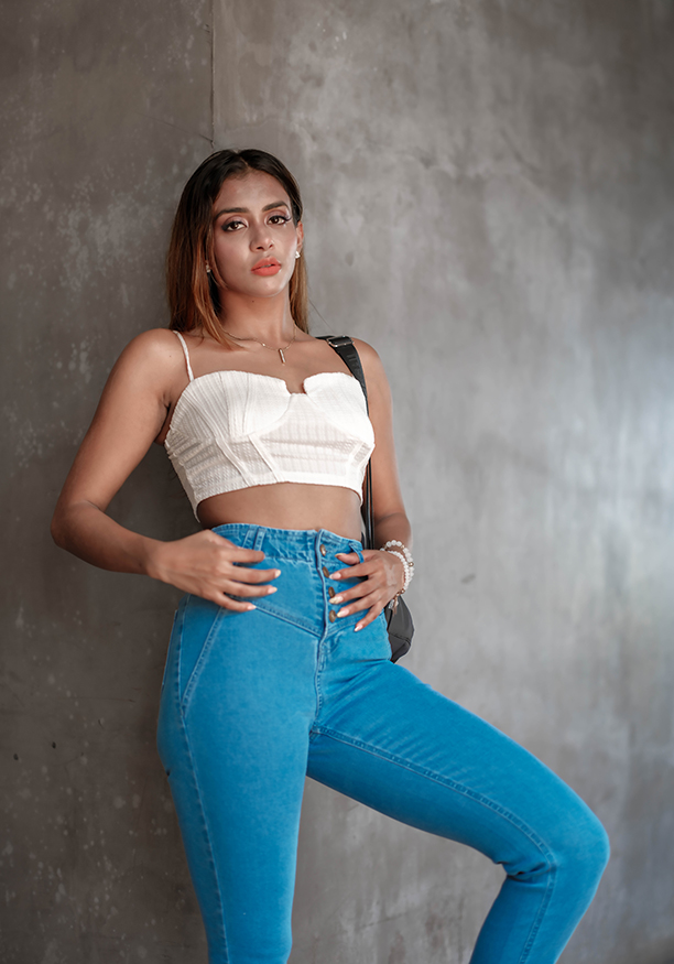 LILLY FRONT BUTTON DENIM PANT